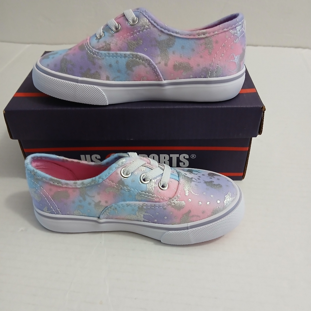US SPORTS Kids Shoes - Multicolor With Unicorn Design $18